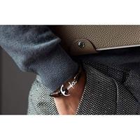 Tom Hope TM0211 Leer (M) Heren armband - thumbnail