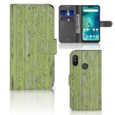 Xiaomi Mi A2 Lite | Book Style Case | Green Wood