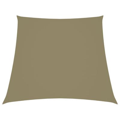 VidaXL Zonnezeil trapezium 3/5x4 m oxford stof beige