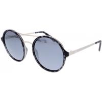 H.I.S zonnebril gepolariseerd dames rond cat. 3. zwart/grijs - thumbnail