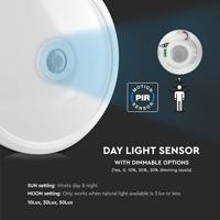 V-TAC 21808 LED-plafondlamp LED LED Energielabel: F (A - G) 12.00 W Wit - thumbnail