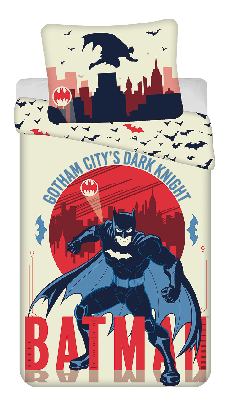 Batman Dekbedovertrek Gotham 140 x 200 cm - katoen -70 x 90 cm