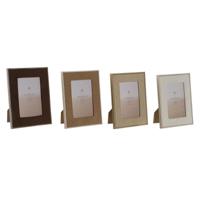 Fotolijsten Home ESPRIT Bruin Beige Fluweel Kristal Modern (4 Stuks) - thumbnail
