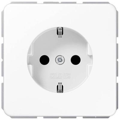 Jung CD500 1-voudige wandcontactdoos met randaarde wit CD1520NWW