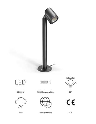 Steinel LED STRAHLER SPOT WAY ANT 068677 LED-buitenschijnwerper Energielabel: F (A - G) 6.7 W Lichtkleur (naam): Warmwit Steinel LED STRAHLER SPOT WAY ANT 068677 LED-buitenschijnwerper Energielabel: F (A - G) 6.7 W Lichtkleur (naam): Warmwit