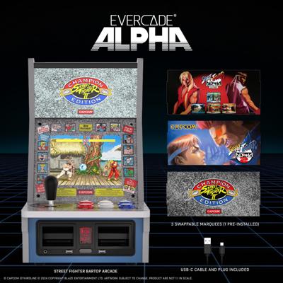 Evercade Alpha Bartop Arcade - Street Fighter (6 games) Evercade Alpha Bartop Arcade - Street Fighter (6 games)