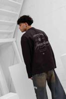 Jorcustom Handscript Longsleeve T-Shirt Heren Bruin - Maat M - Kleur: Bruin | Soccerfanshop - thumbnail