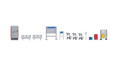 NOCH 14827 H0 perrontoebehoren Kant-en-klaar model