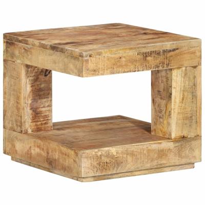 Salontafel 45x45x40 cm massief mangohout - thumbnail