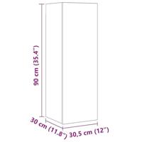 Tv-meubelset 10 pcs artisanaal eikenkleurig 30.5 x 30 x 90 cm - thumbnail