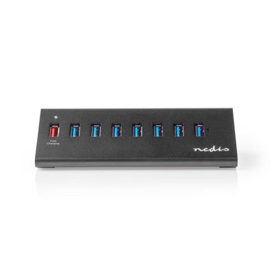 USB-Hub | 8-Poorts | USB 3.0 met Externe Voeding | QC3.0 Oplaadpoort | 5 Gbps