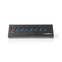 Nedis USB-Hub 8-Poorts USB 3.0 met Externe Voeding QC3.0 Oplaadpoort - thumbnail