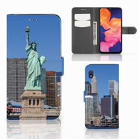 Samsung Galaxy A10 Flip Cover Vrijheidsbeeld - thumbnail