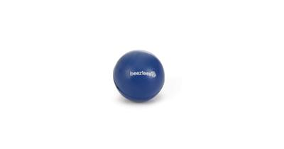 Rubber bal massief hondenspeeltje blauw 4.5 cm