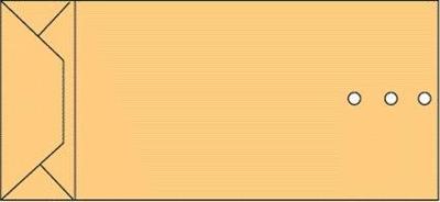 Envelop quantore monsterzak 120x285x50mm 120gr br Envelop quantore monsterzak 120x285x50mm 120gr br