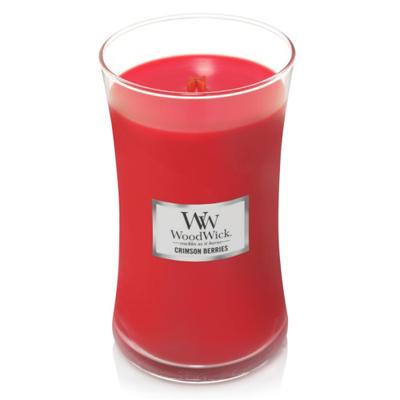 WoodwWick crimson berries large candle