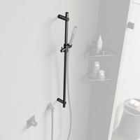 Glijstang Hotbath Mate 90cm rond ⌀2cm Mat Zwart - thumbnail