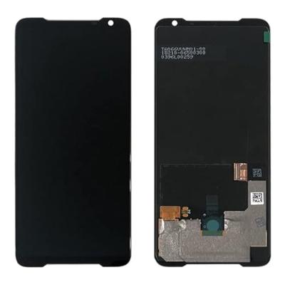 AMOLED-materiaal LCD-scherm en digitizer volledige montage voor ASUS ROG Phone II ZS660KL (zwart)