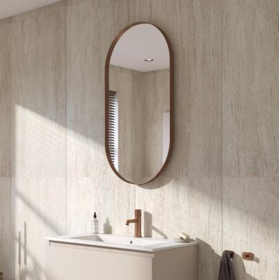 Ben Vita ovale spiegel 50x100 cm Geborsteld Koper