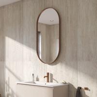 Ben Vita ovale spiegel 50x100 cm Geborsteld Koper - thumbnail