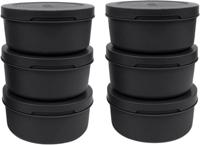 ZiiPa Pizzadeeg doos - ø 16 cm / 250 gram - Zwart - 6 stuks - thumbnail