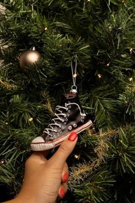 Nordic Light Kerstbal Sneaker Zwart 11 cm