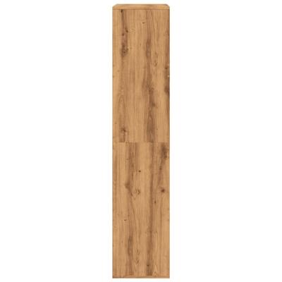 Kamerscherm 100x33x155,5 cm bewerkt hout artisanaal eikenkleur