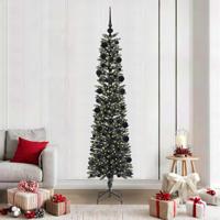 VidaXL Kunstkerstboom met 300 led groen 210 cm pvc en plastic en staal - thumbnail