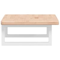 Badkamer wandschap staal en massief eikenhout - thumbnail