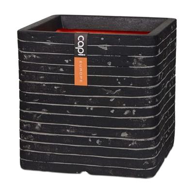 Capi plantenbak nature row vierkant 30x30 cm antraciet krwz902