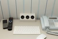 Heitronic 500071 Stekkerdoos Wit, Zilver 1 stuk(s) - thumbnail