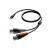 Procab CLA712/3 verloopkabel 1x Mini-jack naar 2x XLR male 3m - thumbnail