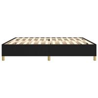 Bedframe zonder matras stof zwart 200x200 cm - thumbnail