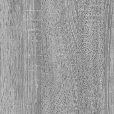 Schoenenkast 59x17x169 cm bewerkt hout grijs sonoma eikenkleur