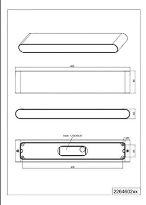 Trio Up - downlighterThames II 46cm antraciet - 226460242