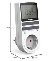 Ansmann 1260-0006 Schakelklok programmeerpakket Digitaal Dagprogramma, Weekprogramma 3680 W IP20 Continubedrijf, AAN/AUTO/UIT-programma, Programmeerfunctie, - thumbnail