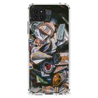 Samsung Galaxy A22 5G Anti-shock Hoesje met foto Badges - thumbnail