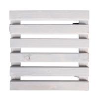 Esschert Design plantentrolley vierkant hout 29 cm grijs - thumbnail