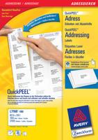 Etiket Avery L7160-250 63.5x38.1mm wit 5250 etiketten - thumbnail