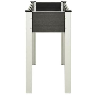 VidaXL Plantenbak verhoogd 120x40x75 cm hkc grijs