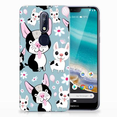 Nokia 7.1 | TPU Hoesje | Hondjes