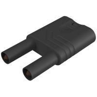 SKS Hirschmann KST S WS sw Veiligheids-kortsluitingstekker Zwart Stift-Ø: 4 mm 1 stuk(s) - thumbnail