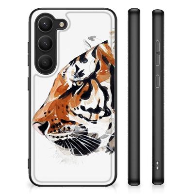 Kleurrijke Telefoonhoesje Samsung Galaxy S23 Watercolor Tiger