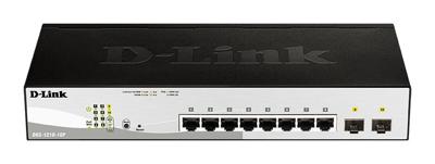 D-Link DGS-1210-10P/E Netwerk switch RJ45/SFP 8 + 2 poorten 20 GBit/s PoE-functie