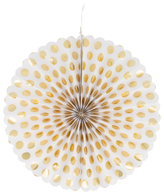 HEMA Waaiers papier goud - 2 stuks
