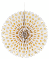 HEMA Waaiers papier goud - 2 stuks - thumbnail