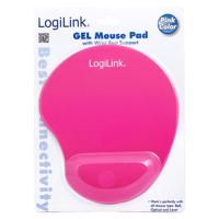 LogiLink ID0027P Muismat met polssteun Ergonomisch Pink - thumbnail