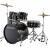 Ludwig Accent Fuse Black Cortex 5-delig drumstel inclusief hardware en bekkens - thumbnail