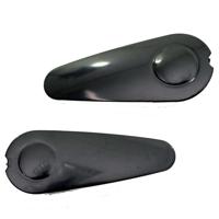 Cortina crankdop druppelvorm zwart - thumbnail