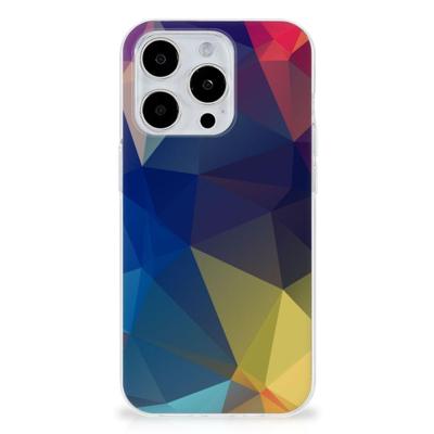 iPhone 15 Pro Max | TPU Hoesje | Polygon Dark